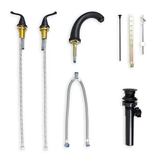 3 Hole 2-Handles Bathroom Faucet