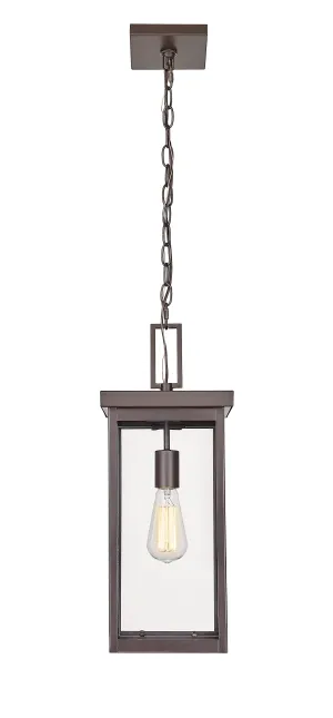 Barkeley 20 in. Outdoor Hanging Lantern Powder Coated Bronze Finish
