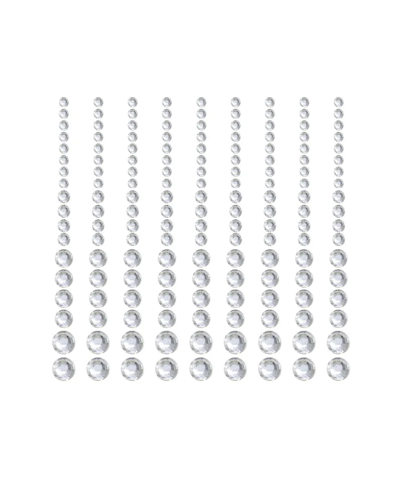 BerryBetty - Butterfly Rhinestone Face Embellishment Stickers