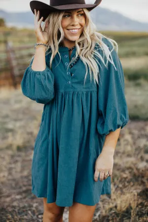 Button Detail Maternity Dress