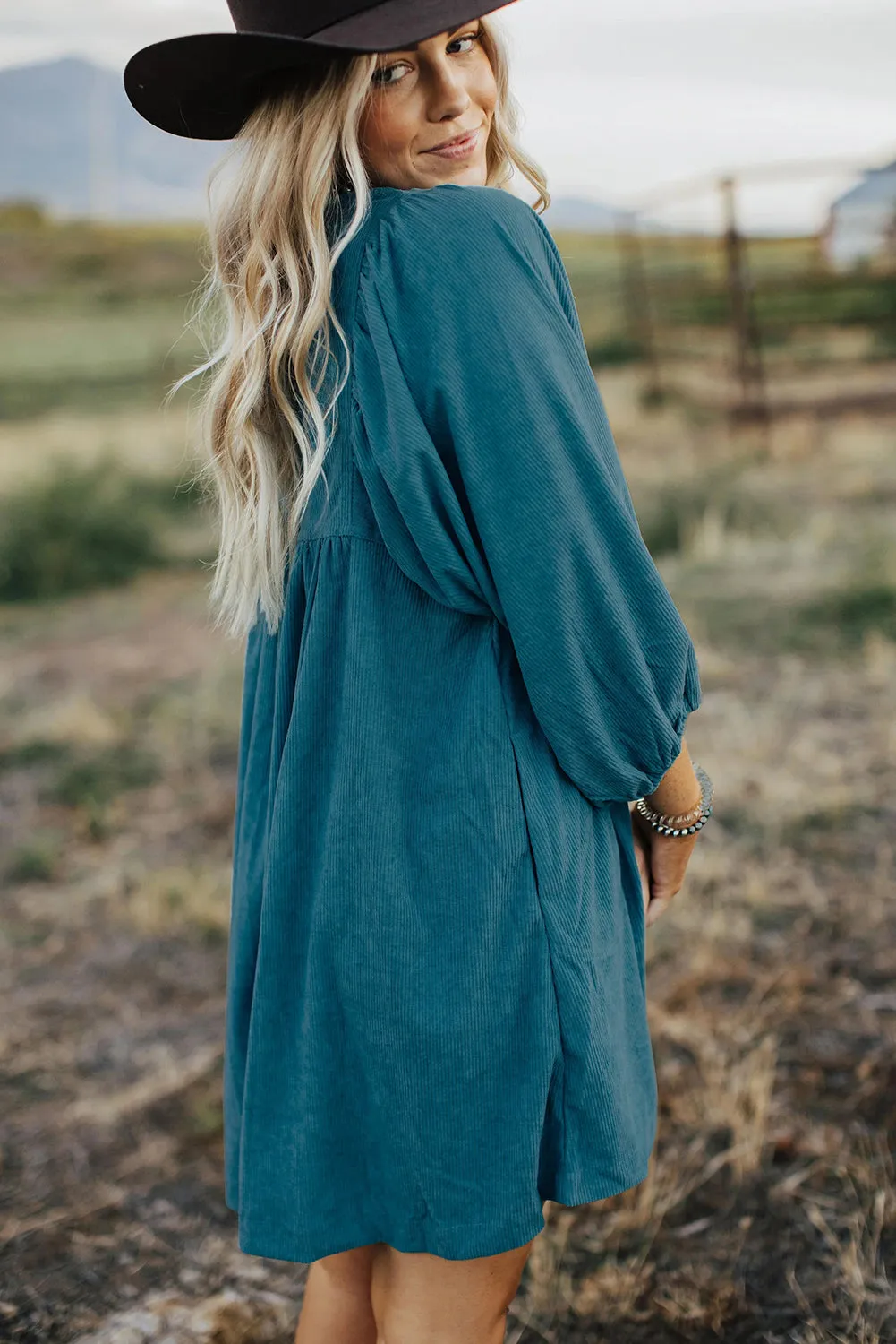 Button Detail Maternity Dress
