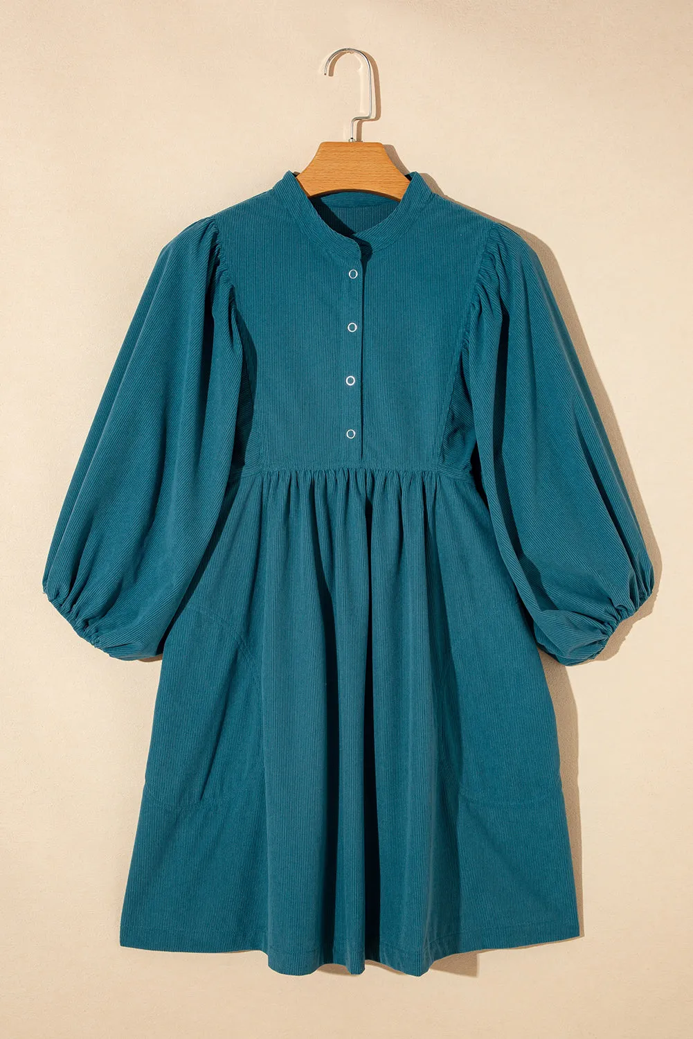 Button Detail Maternity Dress