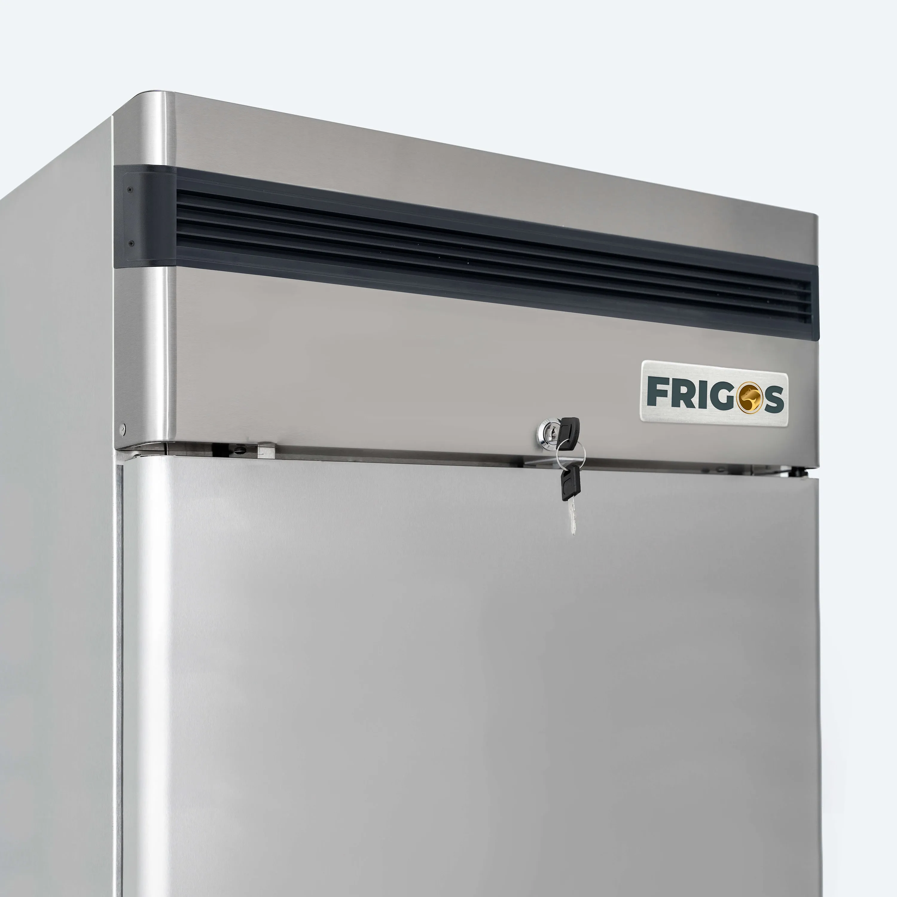 Commercial Reach in Refrigerator 1 Section Solid Door, 27" Width, Bottom Mount Compressor, 23 Cu Ft Frigos Premium FGP-RF-1DBC