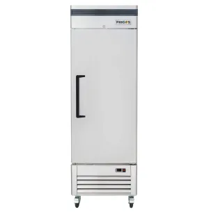 Commercial Reach in Refrigerator 1 Section Solid Door, 27" Width, Bottom Mount Compressor, 23 Cu Ft Frigos Premium FGP-RF-1DBC