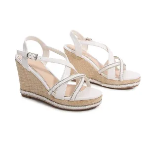 Diamond Crossover strap Sandals