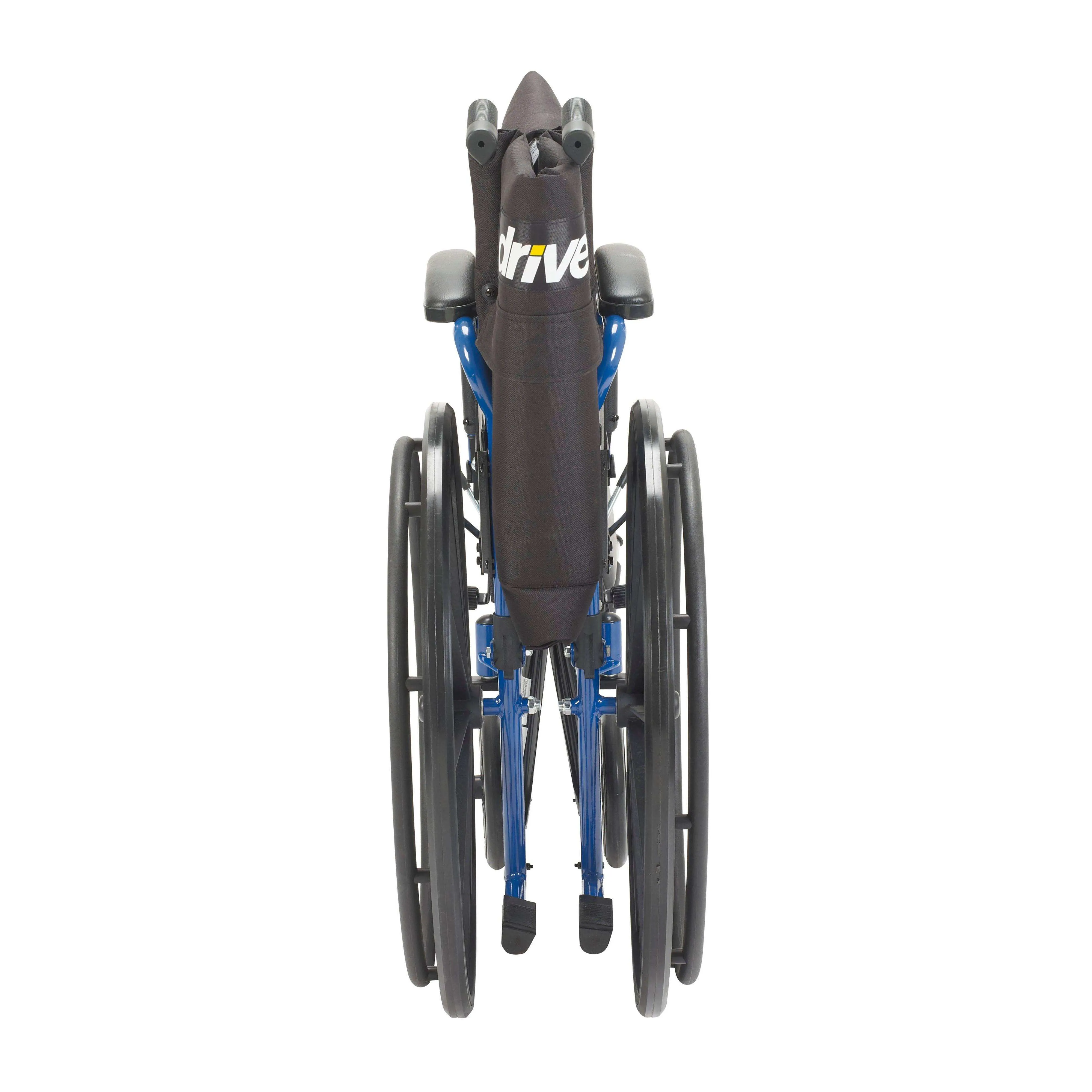 Drive Medical Blue Streak Wheelchair with Flip Back Desk Arms