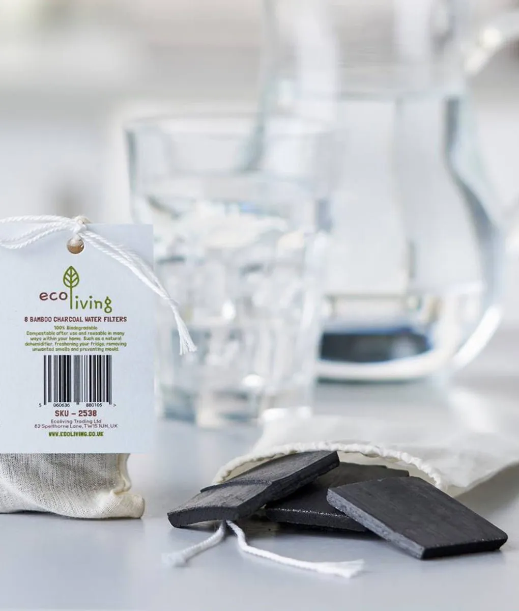 Eco Living Bamboo Charcoal Water Filters - x4 Pack