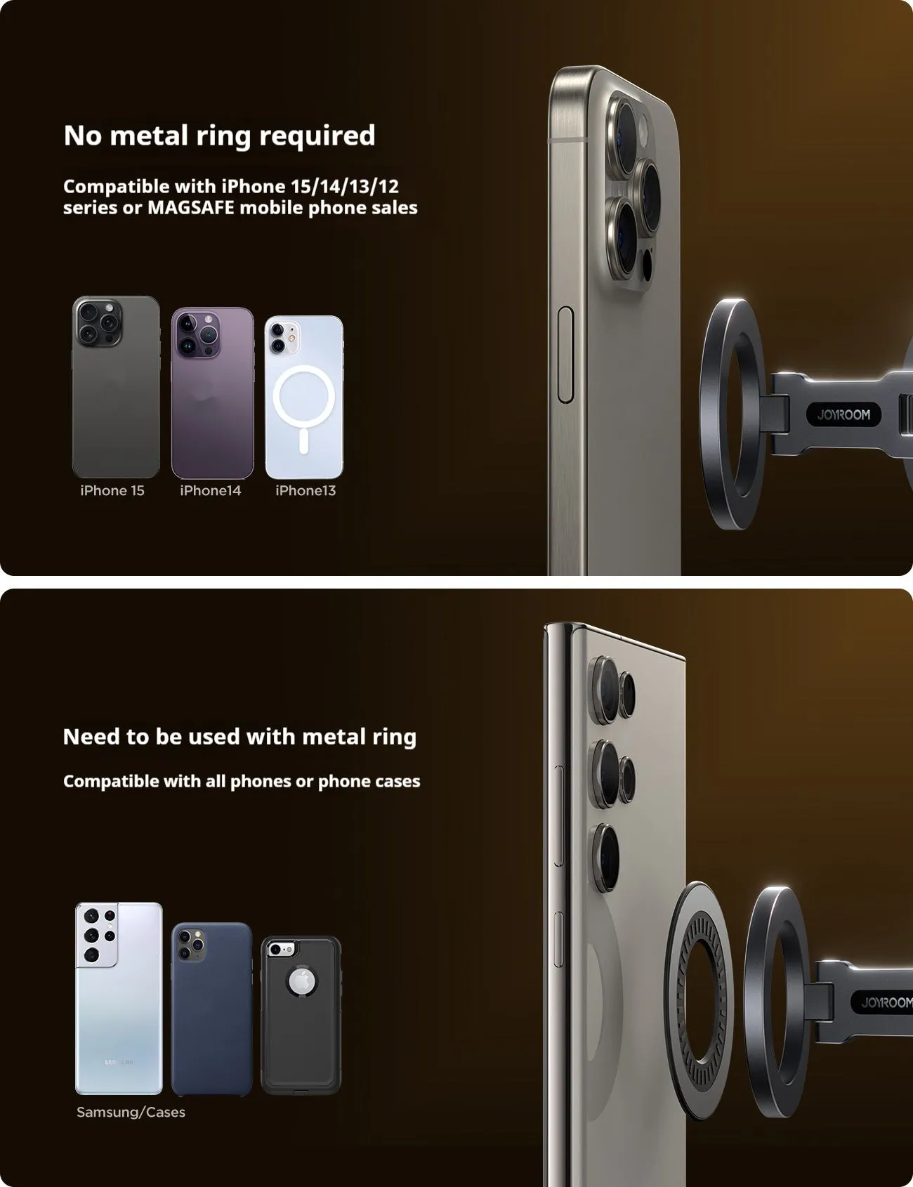Folding Magnetic Car Phone Holder