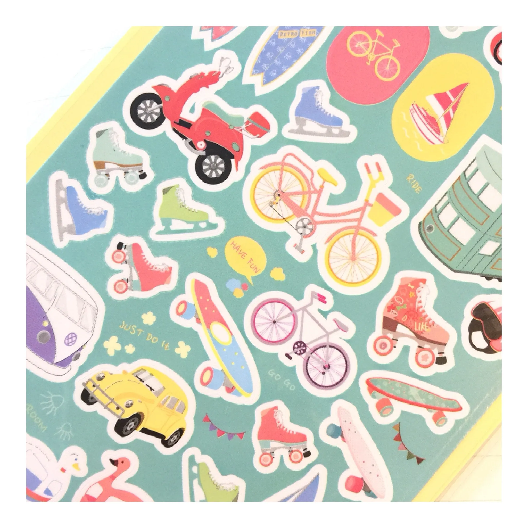 Funny Sticker World: Have Fun Vroom Travel