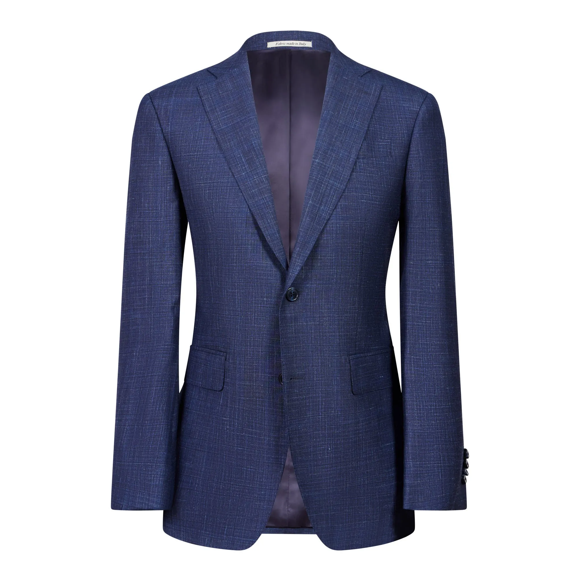 HENRY SARTORIAL Loro Piana Summertime Cloth 1/2 Canvas Suit MID NAVY