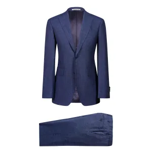 HENRY SARTORIAL Loro Piana Summertime Cloth 1/2 Canvas Suit MID NAVY