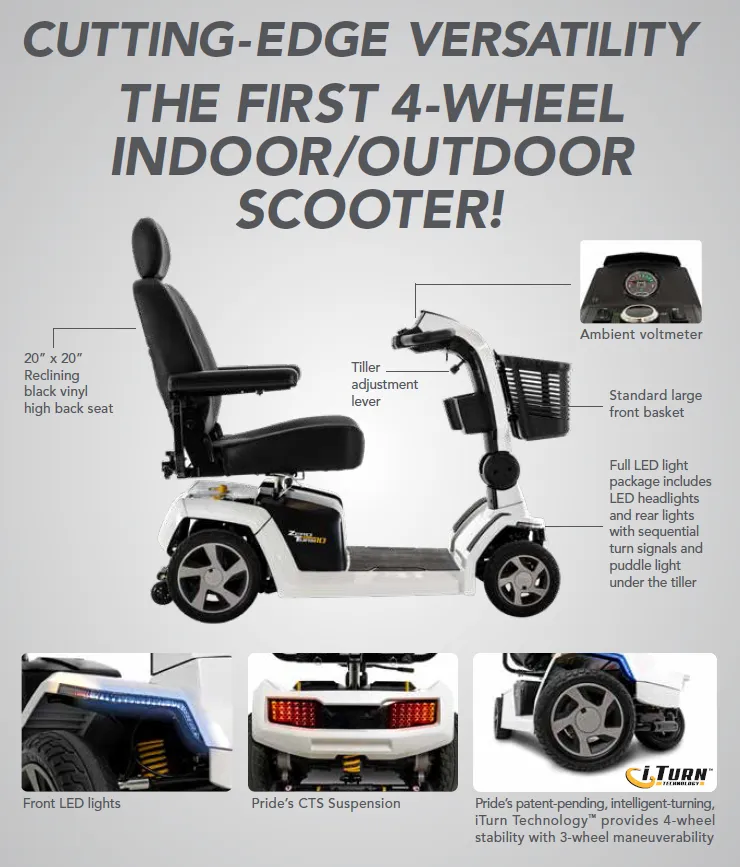 Jazzy Zero Turn 10 4-Wheel Scooter