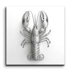 Lifelike Lobster: Monochromatic Masterpiece