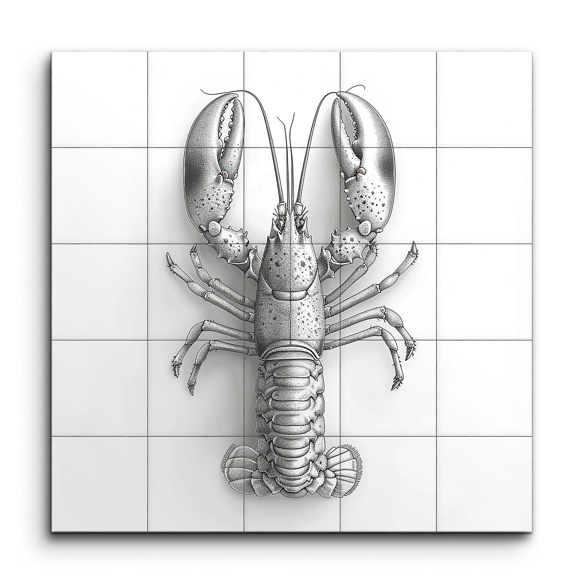 Lifelike Lobster: Monochromatic Masterpiece