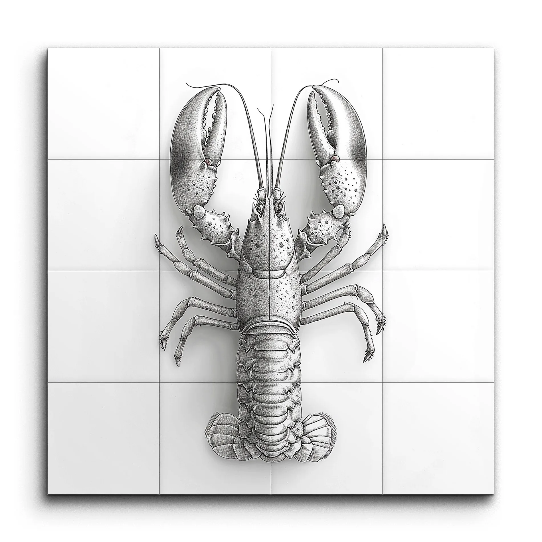 Lifelike Lobster: Monochromatic Masterpiece