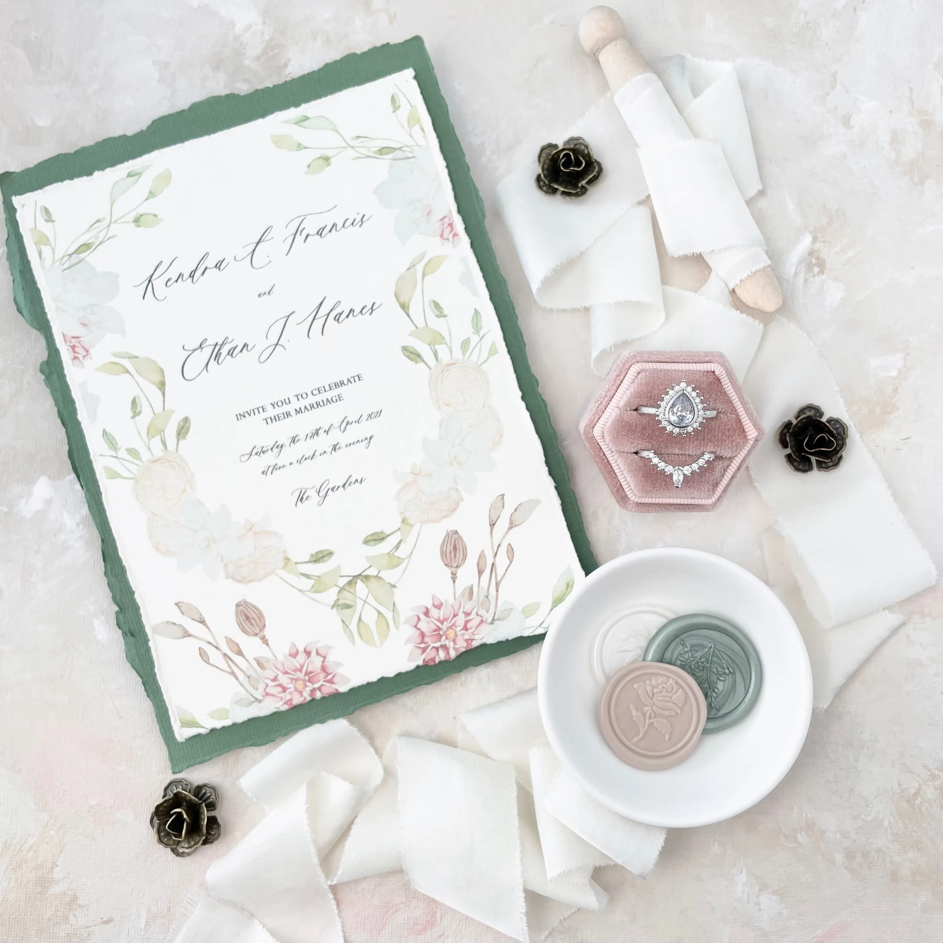 Metal Styling Flowers for Flat Lays ~ MUST HAVE
