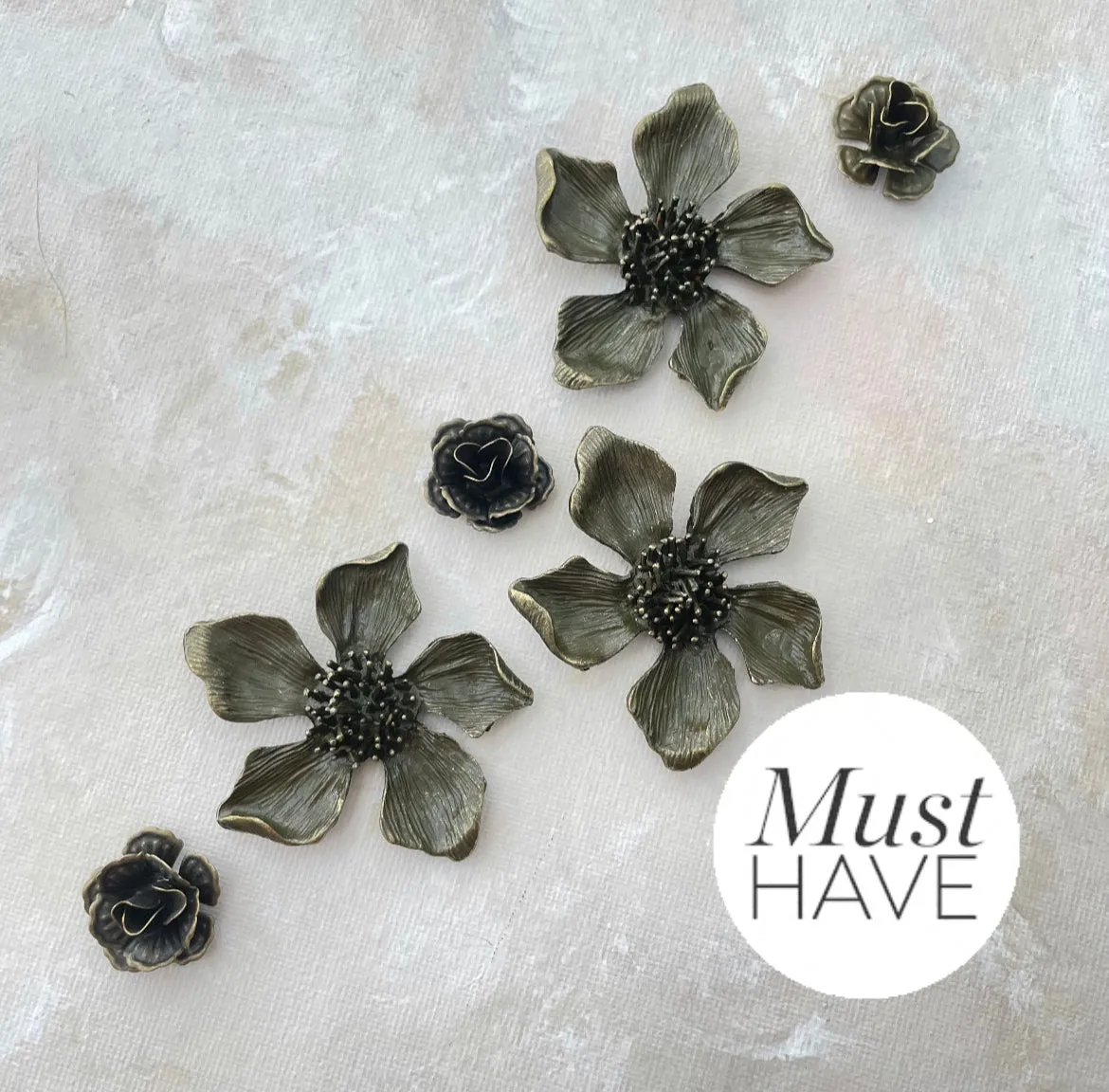Metal Styling Flowers for Flat Lays ~ MUST HAVE