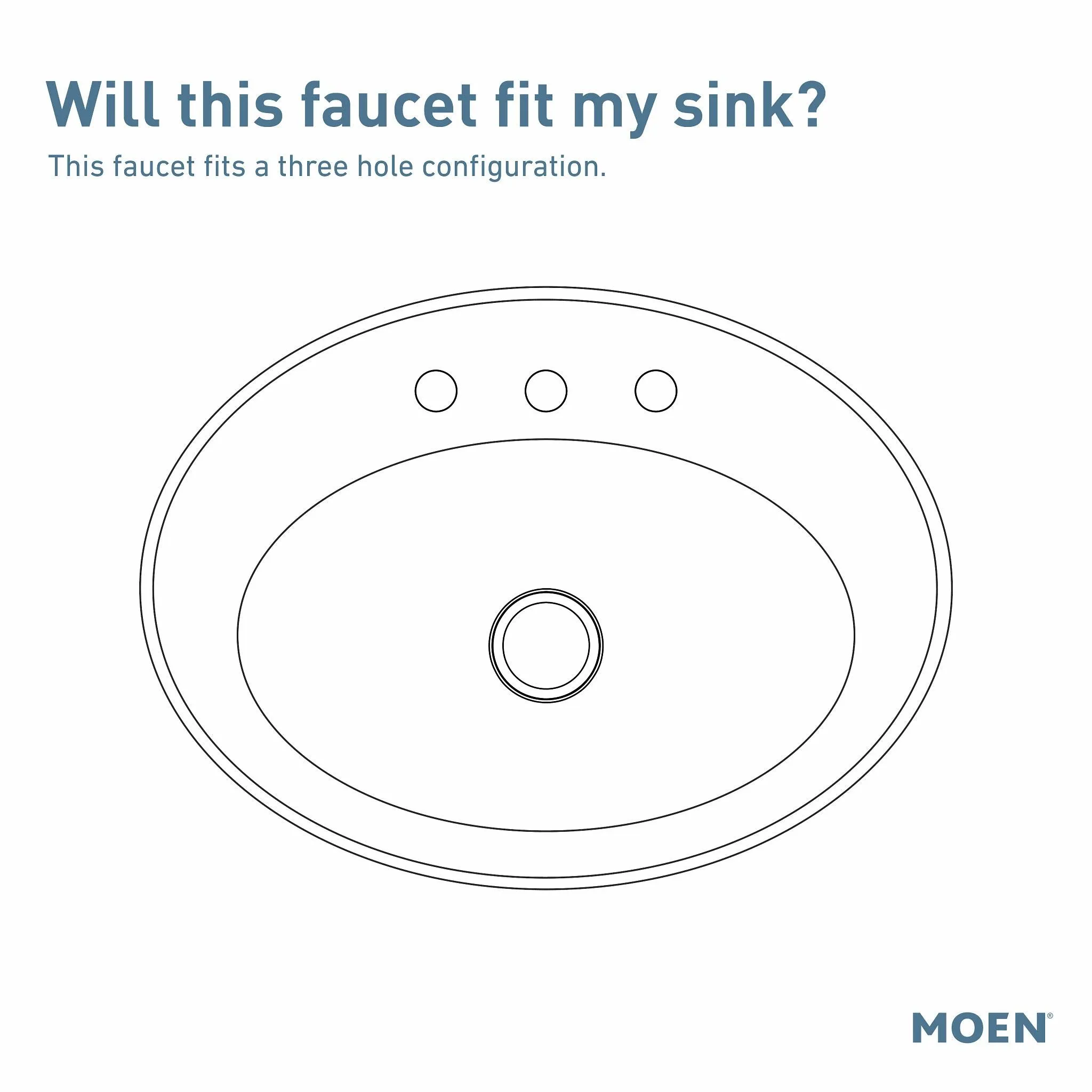 MOEN® Widespread Brushed Nickel Bath Faucet, SKU 9000 Required with Faucet