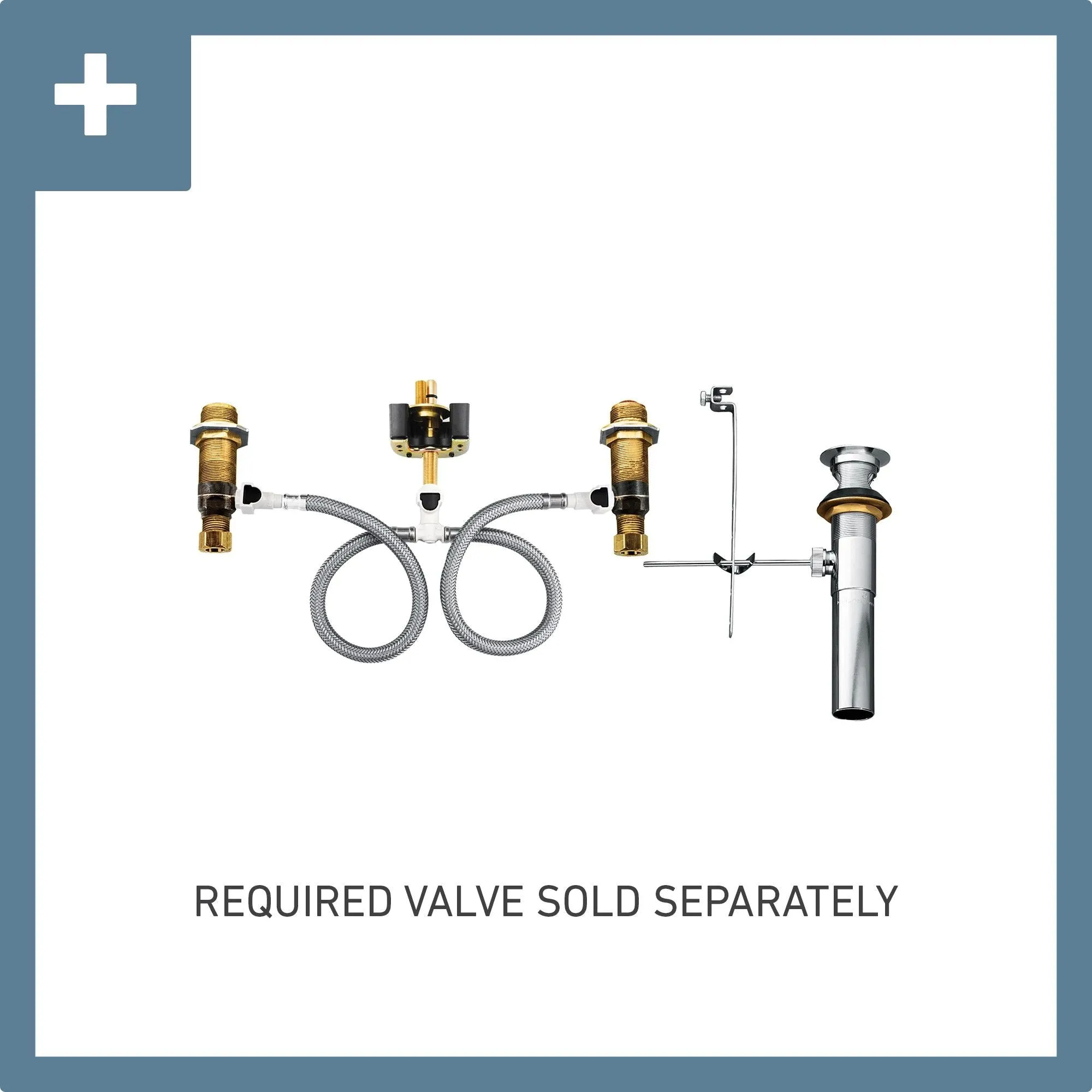 MOEN® Widespread Brushed Nickel Bath Faucet, SKU 9000 Required with Faucet