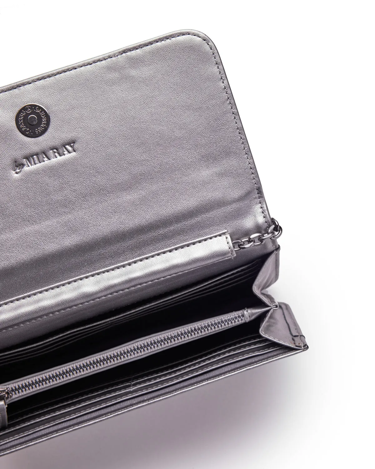 MONOGRAM GUNMETAL WOC - PLATINUM