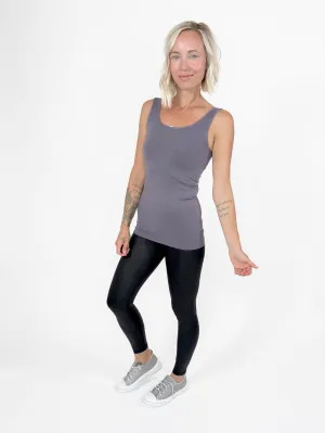 Must Have Seamless Reversible Tank- GREY