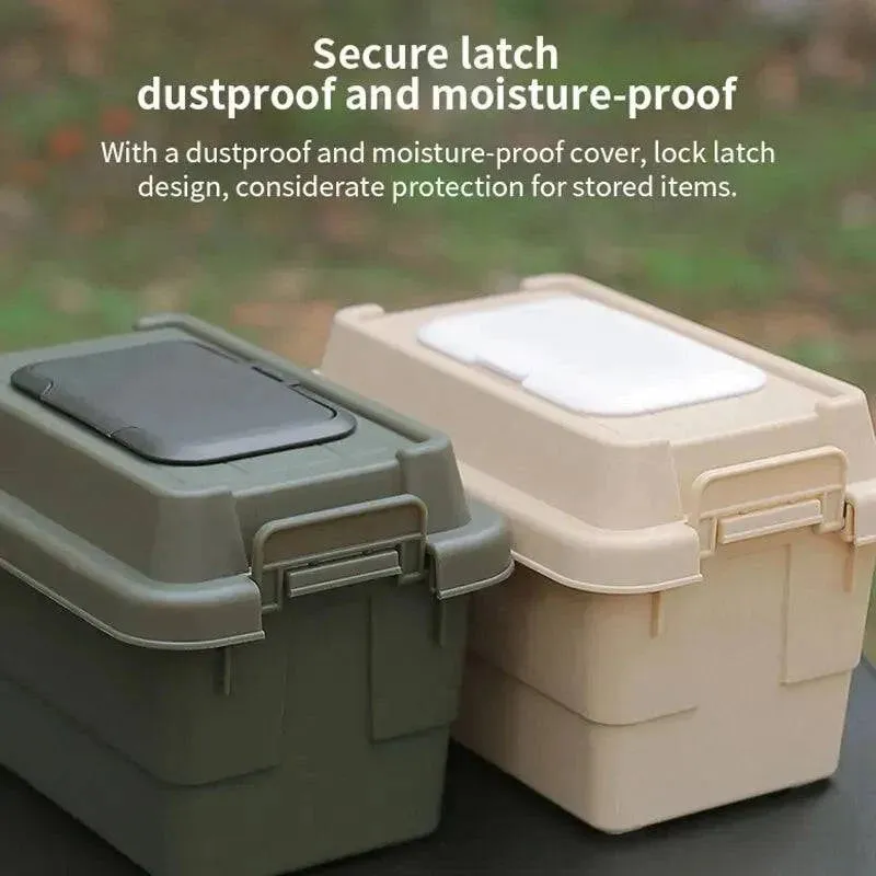Outdoor Desktop Multifunctional Paper Drawer Storage Box Tissue Box Miscellaneous Bin Storage Box Camping Seasoning Bottle