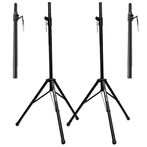 Pair of PA/DJ Steel Tripod Speaker Stands & Subwoofer Poles