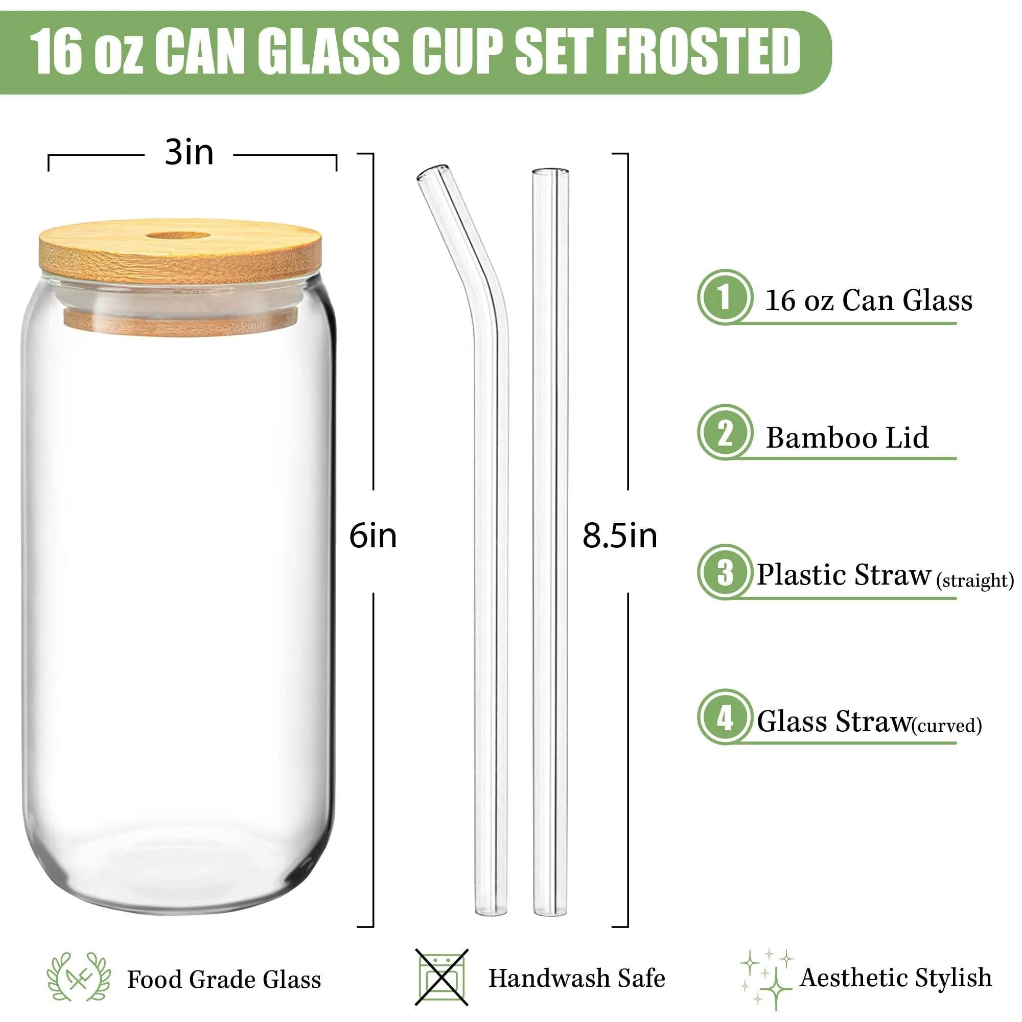 Promoted From Aunt To Great Aunt EST Year 2024 Frosted Can Glass Birthday Gift For Auntie Coffee Cup New Auntie Gift Cup (GAG1001)