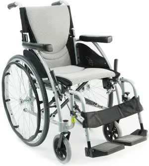 Red Ultra-Light Ergonomic Wheelchair | Only 25 lbs | With Removable Footrest