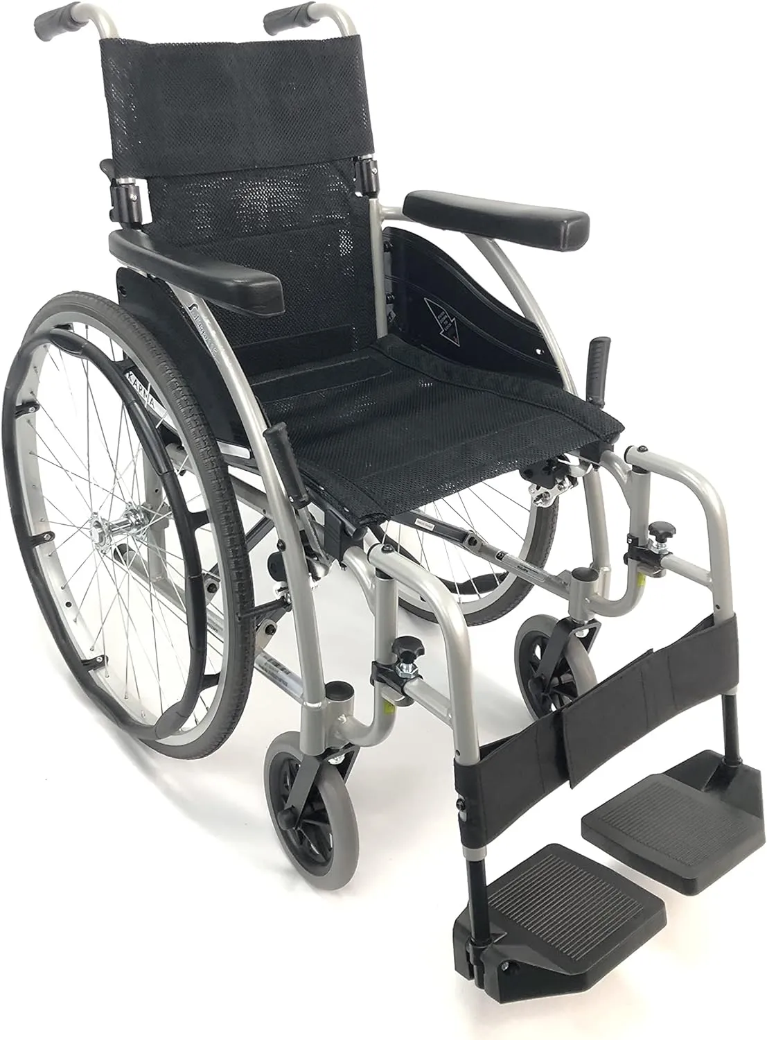 Red Ultra-Light Ergonomic Wheelchair | Only 25 lbs | With Removable Footrest