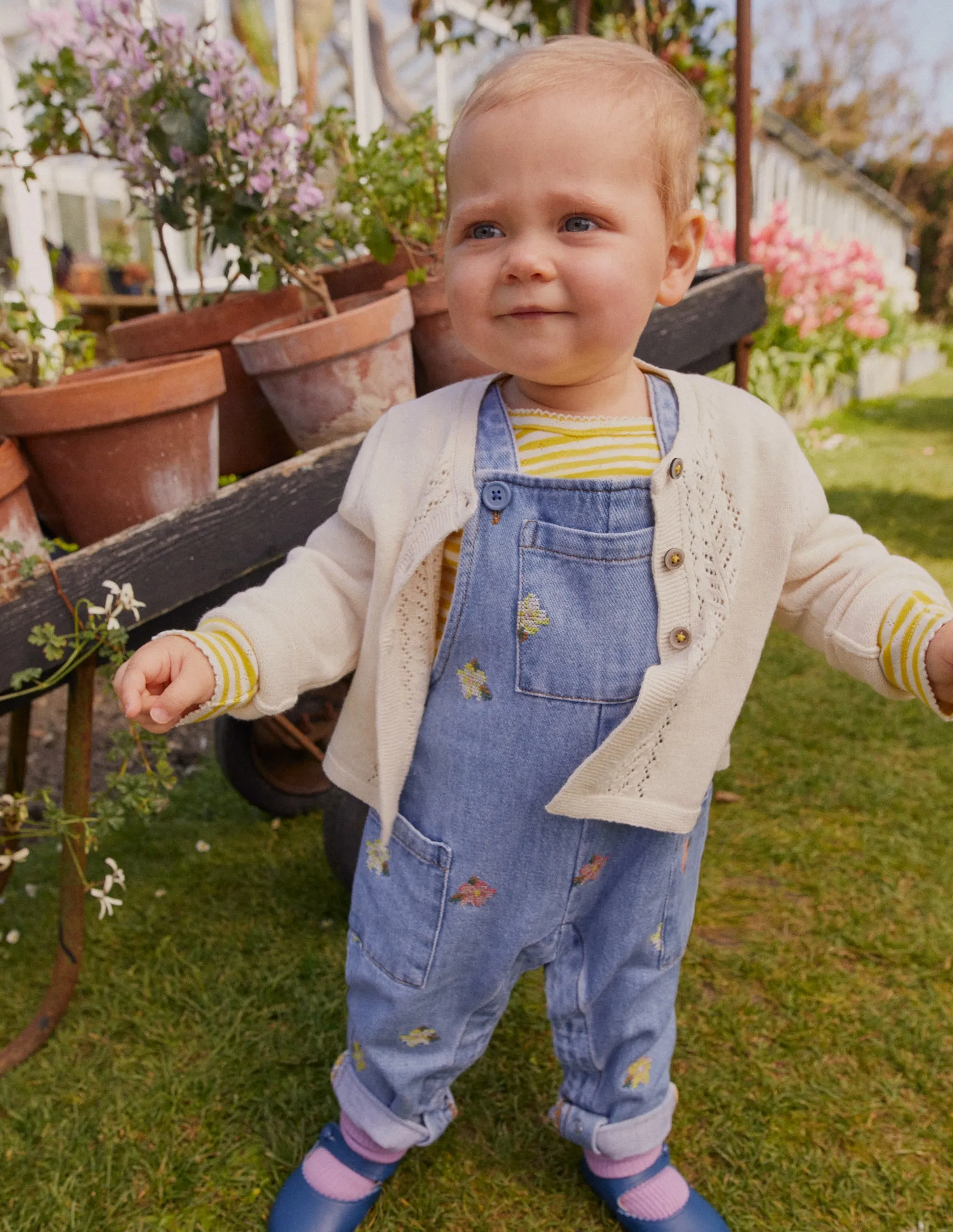 Relaxed Dungarees-Mid Vintage Chambray