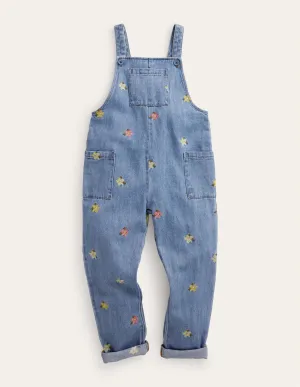 Relaxed Dungarees-Mid Vintage Chambray