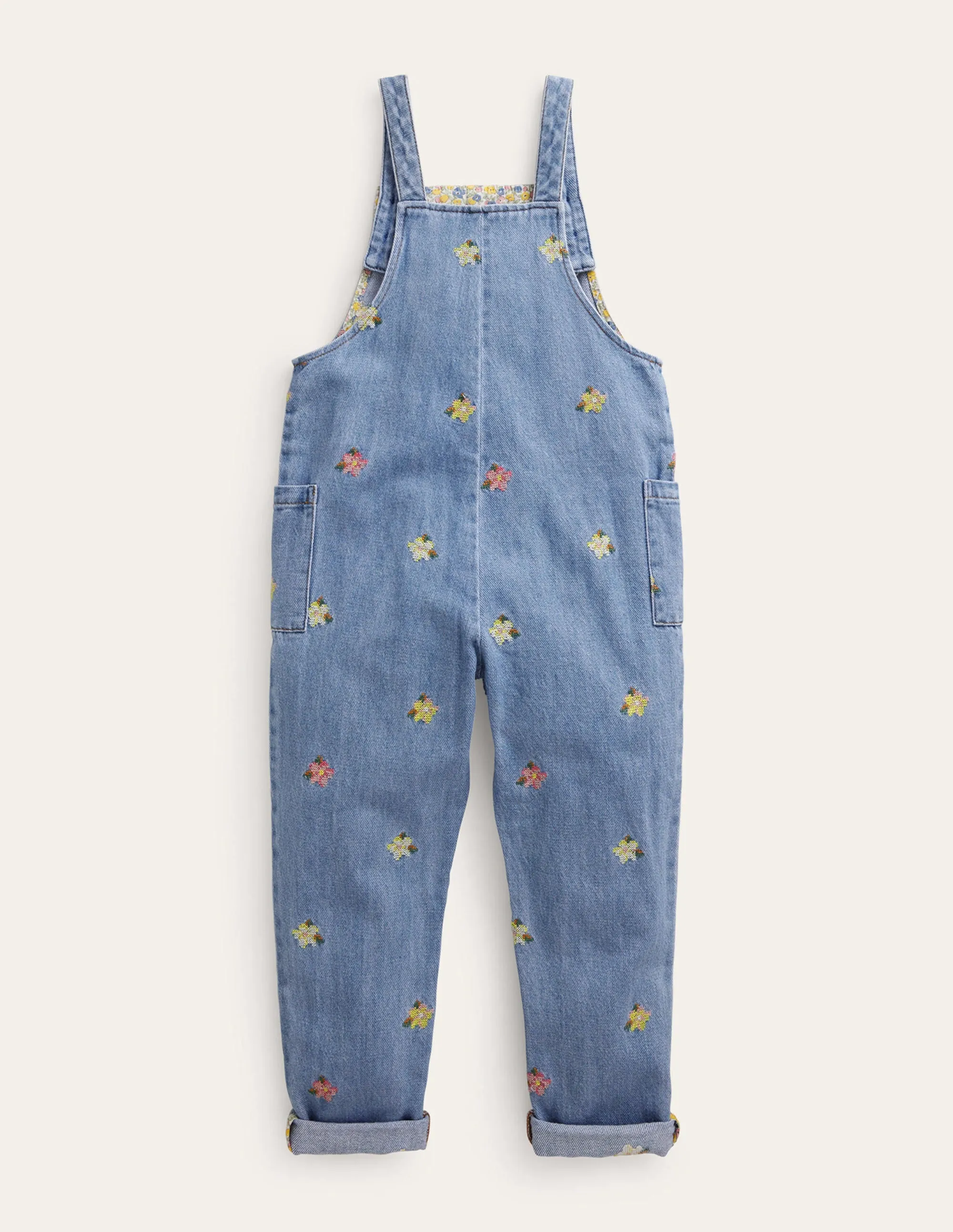 Relaxed Dungarees-Mid Vintage Chambray