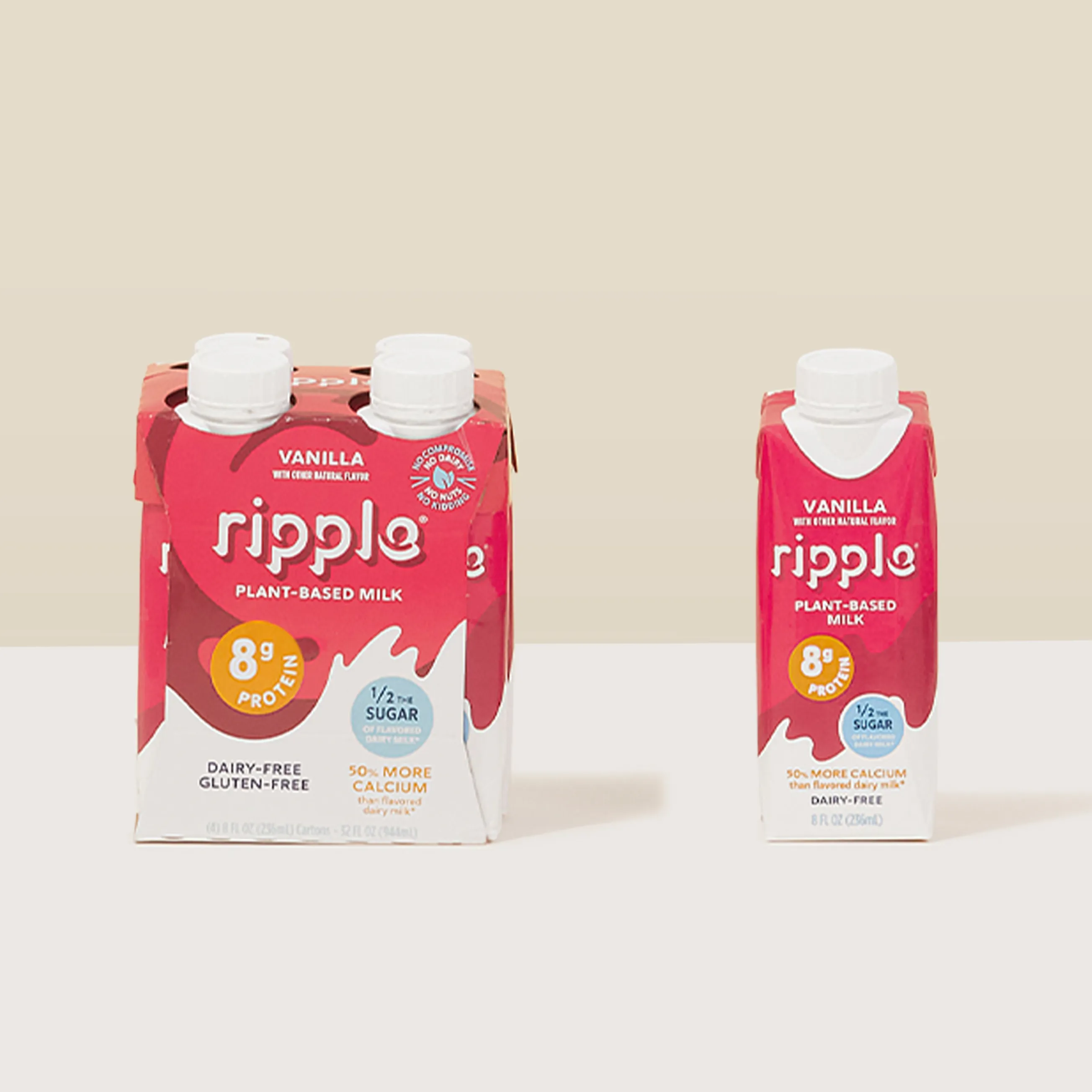 Ripple On-The-Go Vanilla Milk (4-pack)