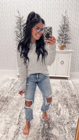 Staccato Heather Gray Must Have Sweater