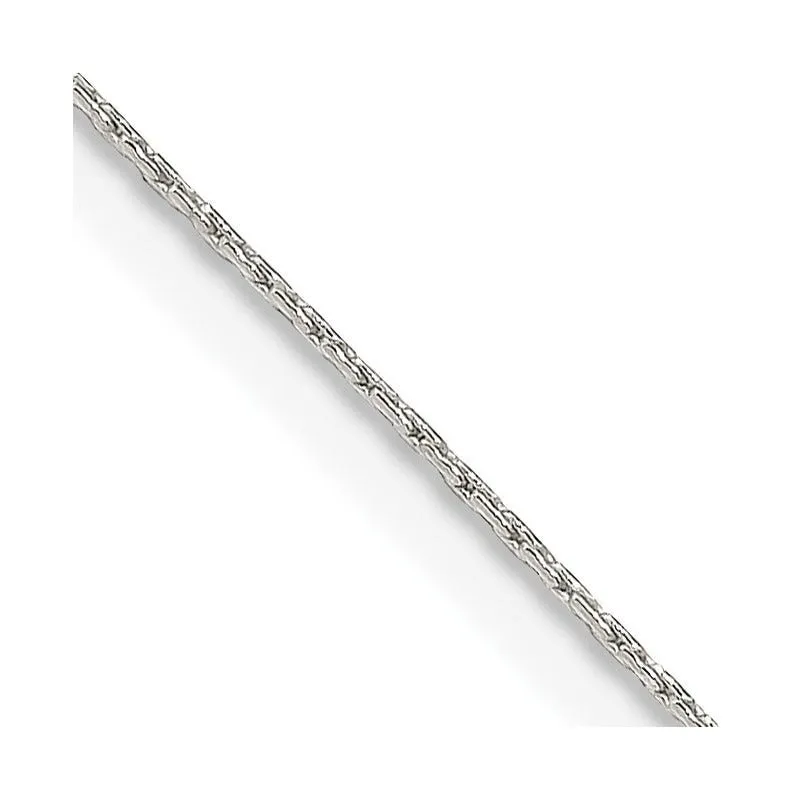 Sterling Silver 0.6mm Oval Box Chain Necklace