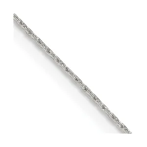 Sterling Silver 0.6mm Oval Box Chain Necklace