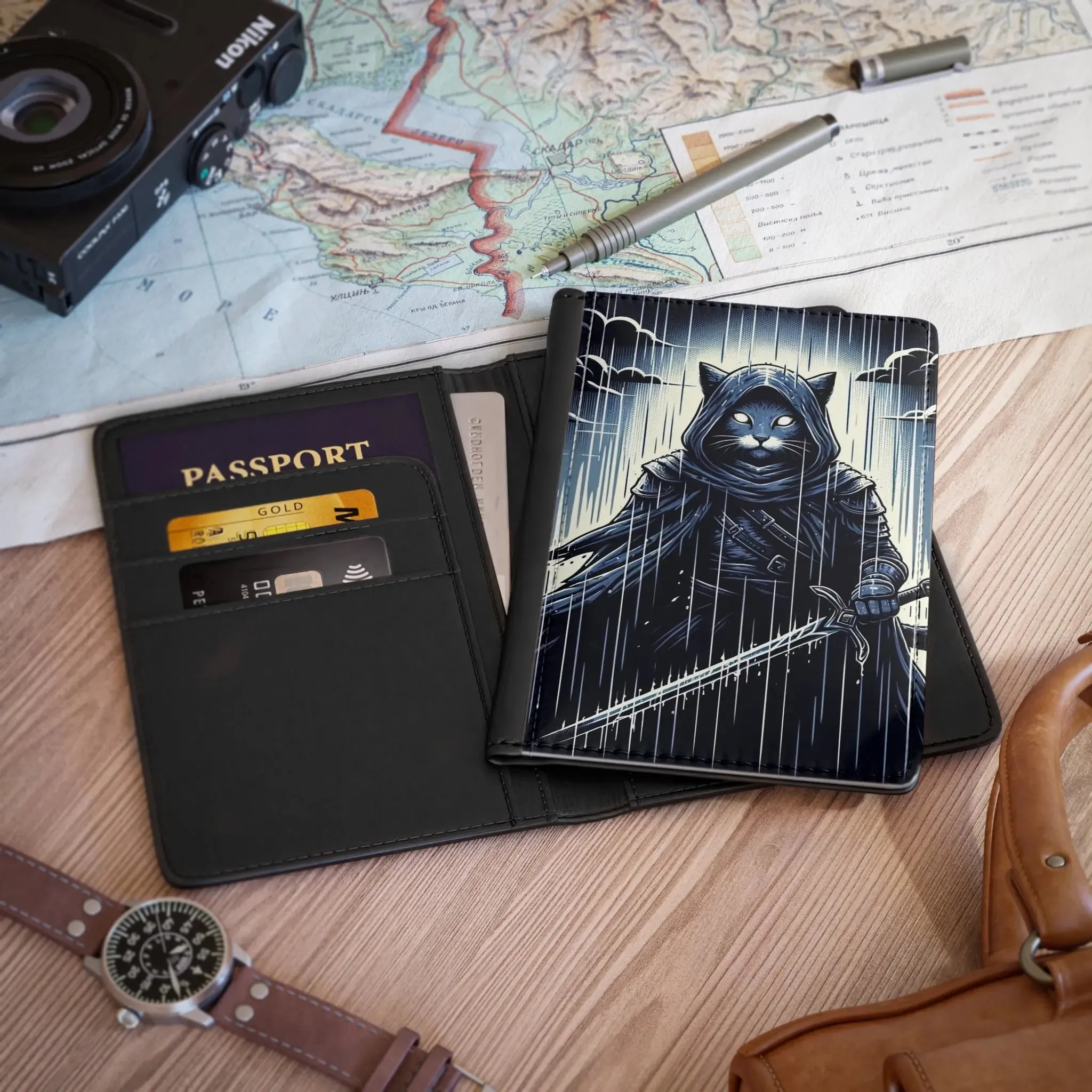 Storm Rain Warrior - Passport Cover  - Travel Accessory