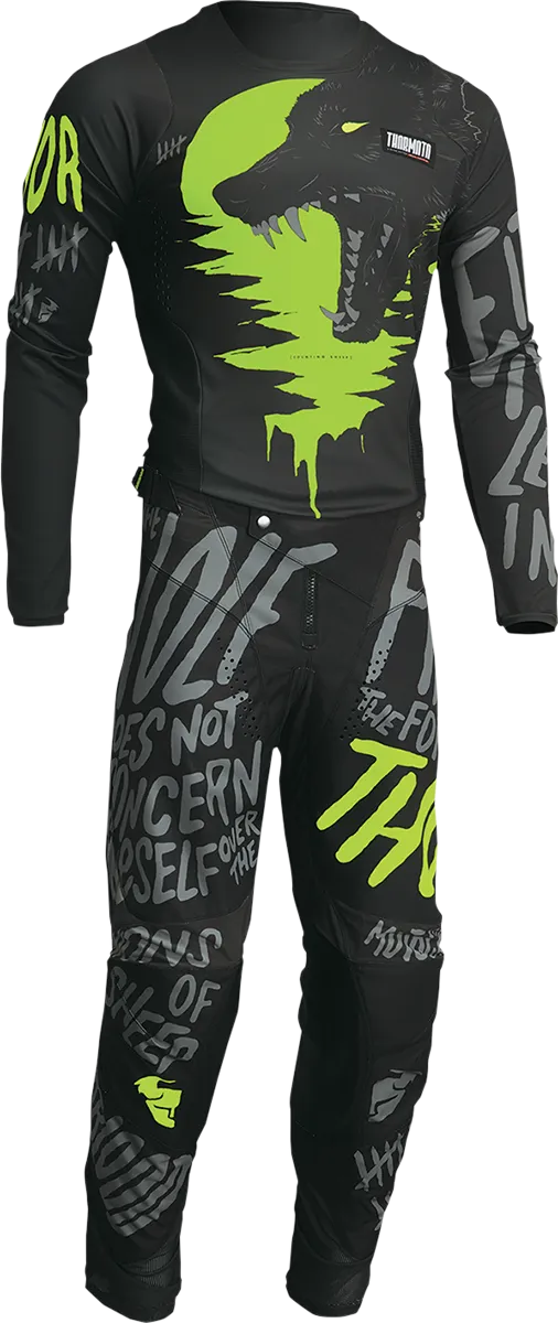 THOR Youth Pulse Counting Sheep Pants - Charcoal/Acid - 26 2903-2077