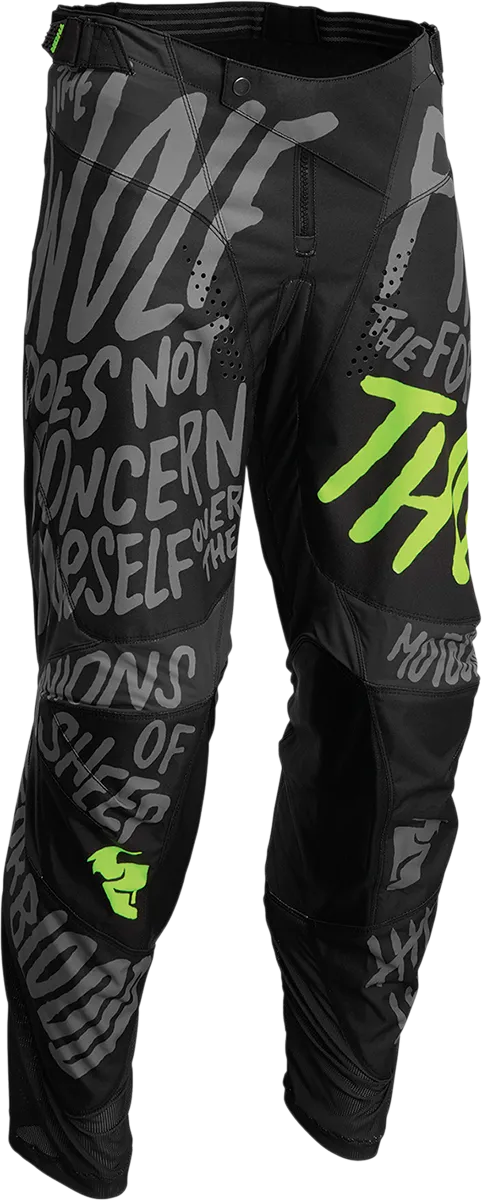THOR Youth Pulse Counting Sheep Pants - Charcoal/Acid - 26 2903-2077