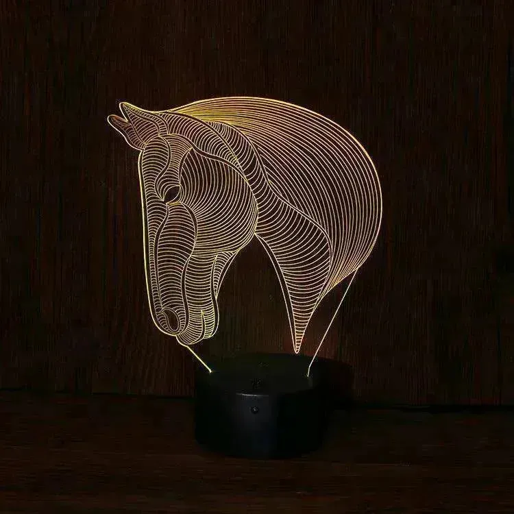 Unique Design of Horse's head LED night lights