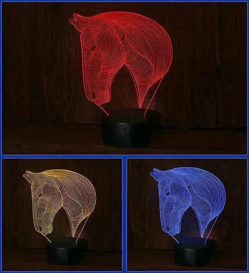 Unique Design of Horse's head LED night lights