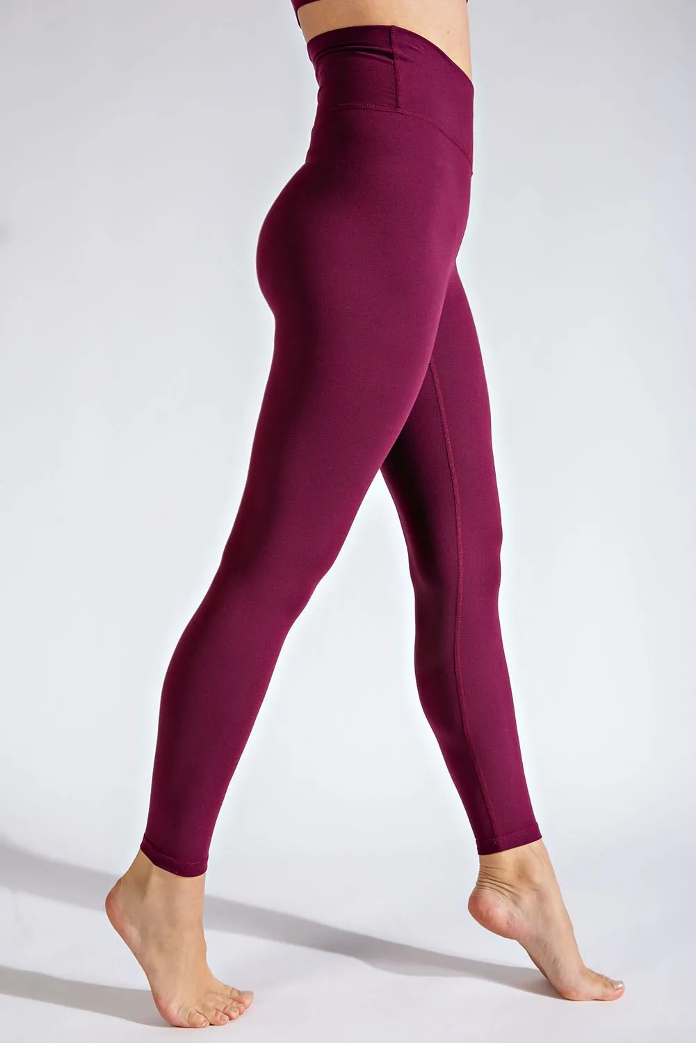 V Waist Full Length Leggings | Rae Mode