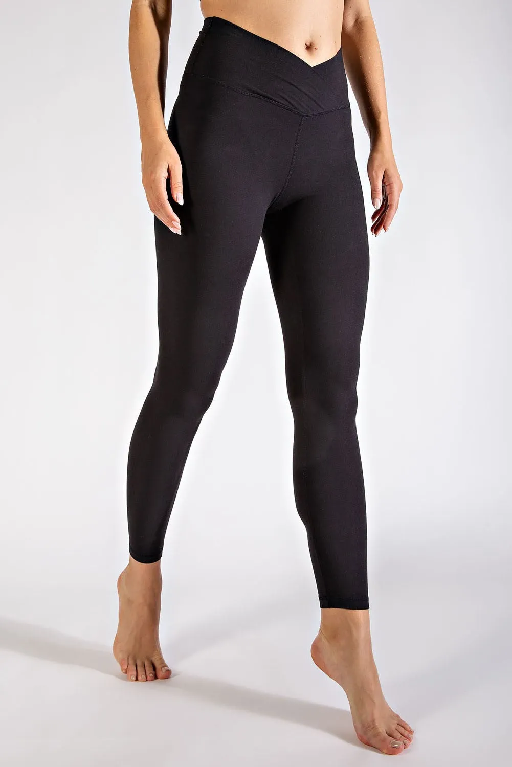 V Waist Full Length Leggings | Rae Mode