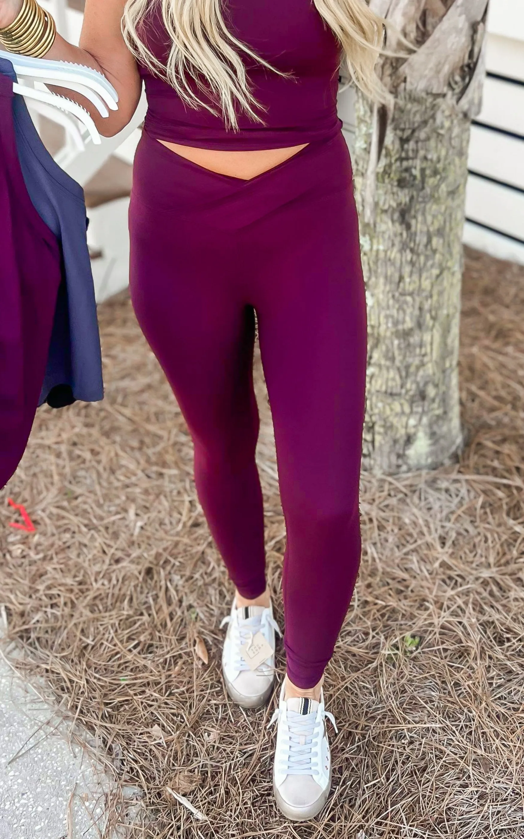 V Waist Full Length Leggings | Rae Mode