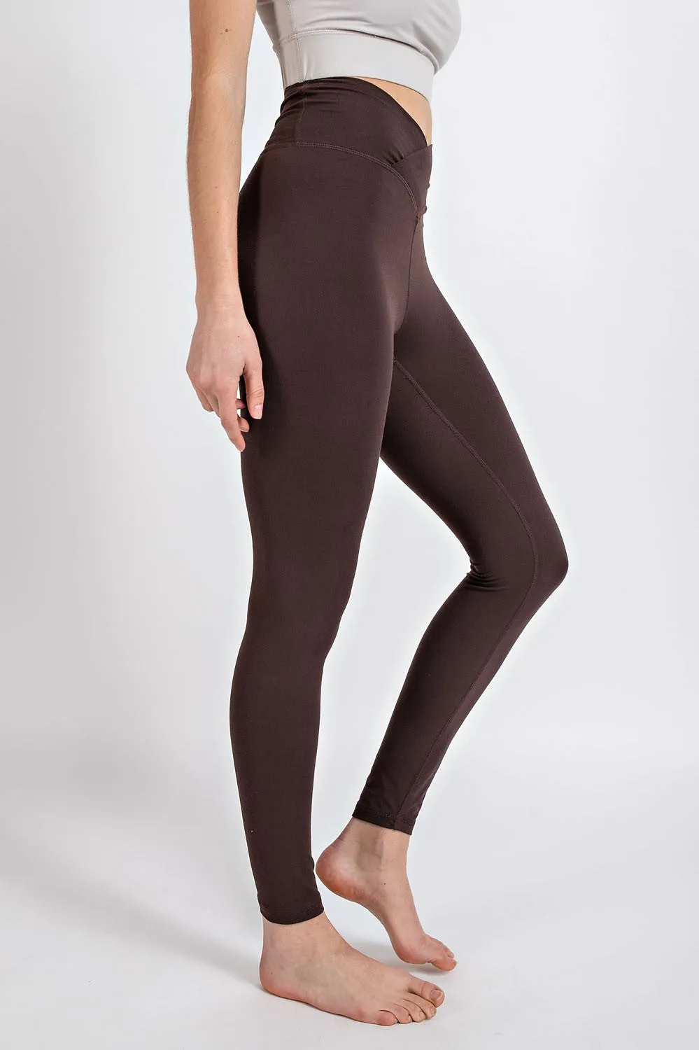 V Waist Full Length Leggings | Rae Mode