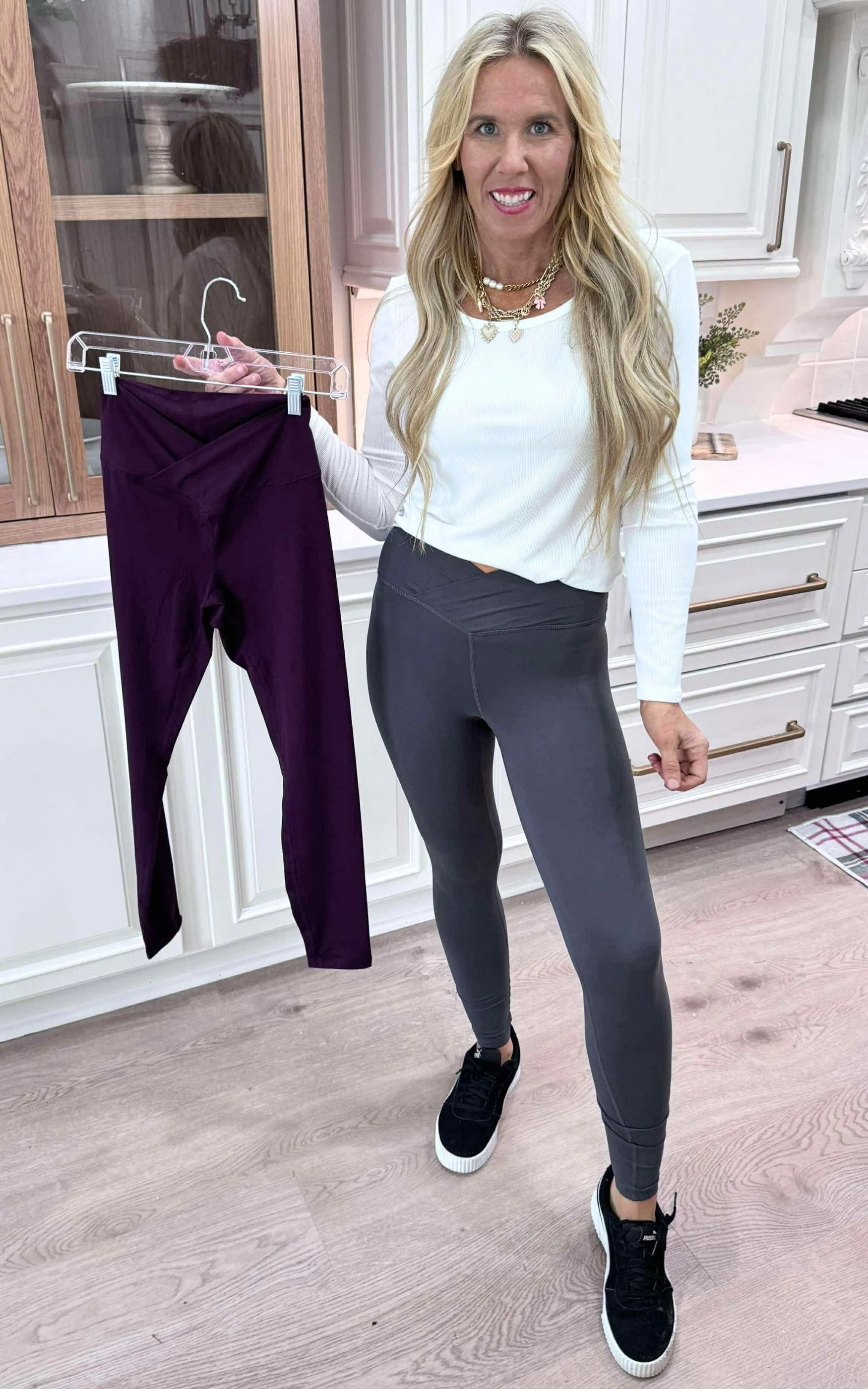 V Waist Full Length Leggings | Rae Mode