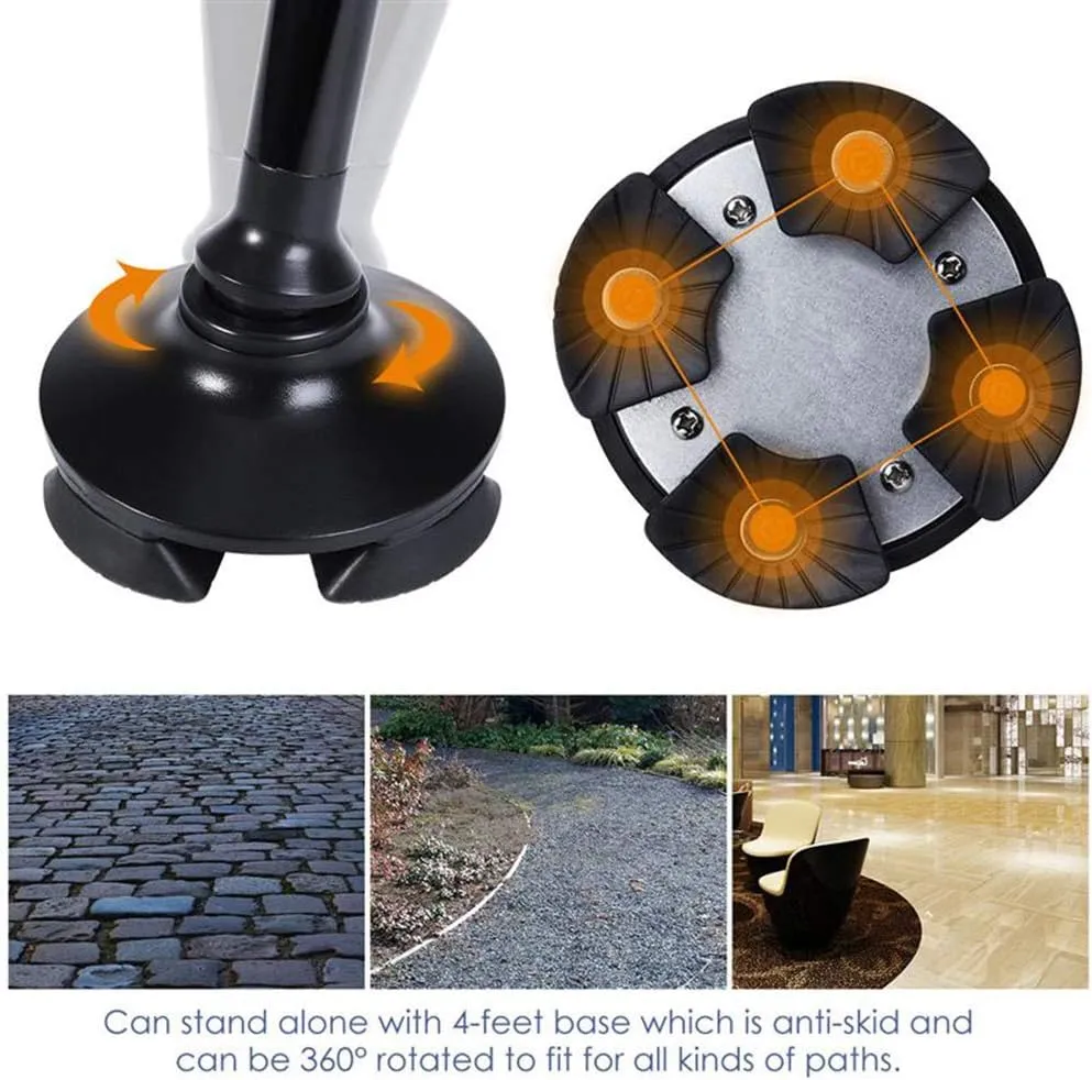 Walking Cane with LED Light Alarm