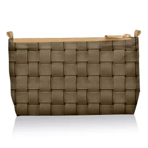 Woven Clutch to Purse - Golden Bronze